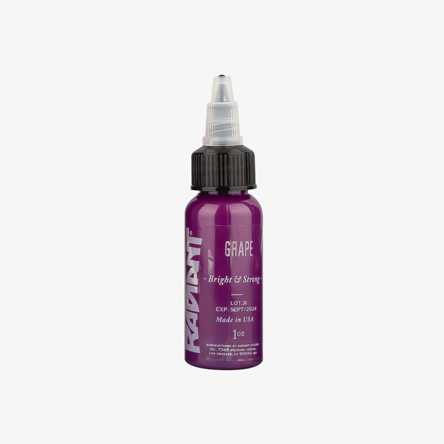 Encre Entrainement Tattoo Violette - Radiant Ink Grape - Encre artistique pour entrainement au tatouage NON REACH 30 ml*