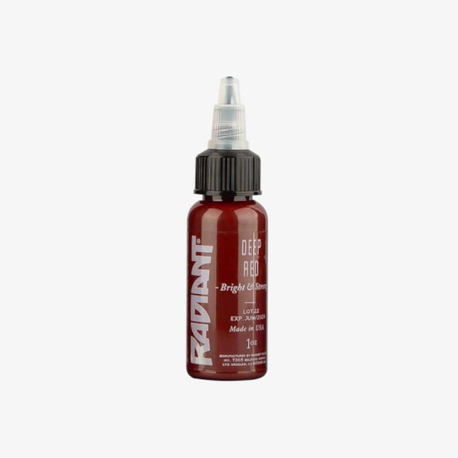 Encre Entrainement Tattoo Rouge - Radiant Ink Deep Red - Encre artistique pour entrainement au tatouage NON REACH 30 ml* 