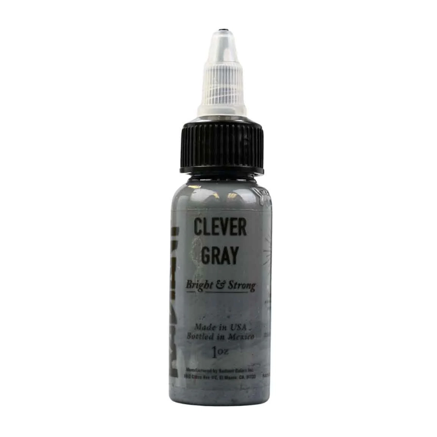 Encre Entrainement Tattoo Grise - Radiant Ink Clever Gray - Encre artistique pour entrainement au tatouage NON REACH 30 ml* 