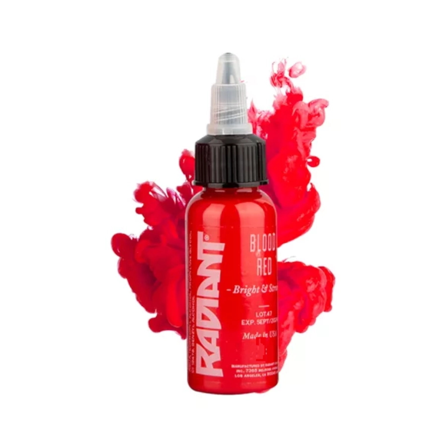 Encre Entrainement Tattoo Rouge - Radiant Ink Blood Red - Encre artistique pour entrainement au tatouage NON REACH 30 ml* 