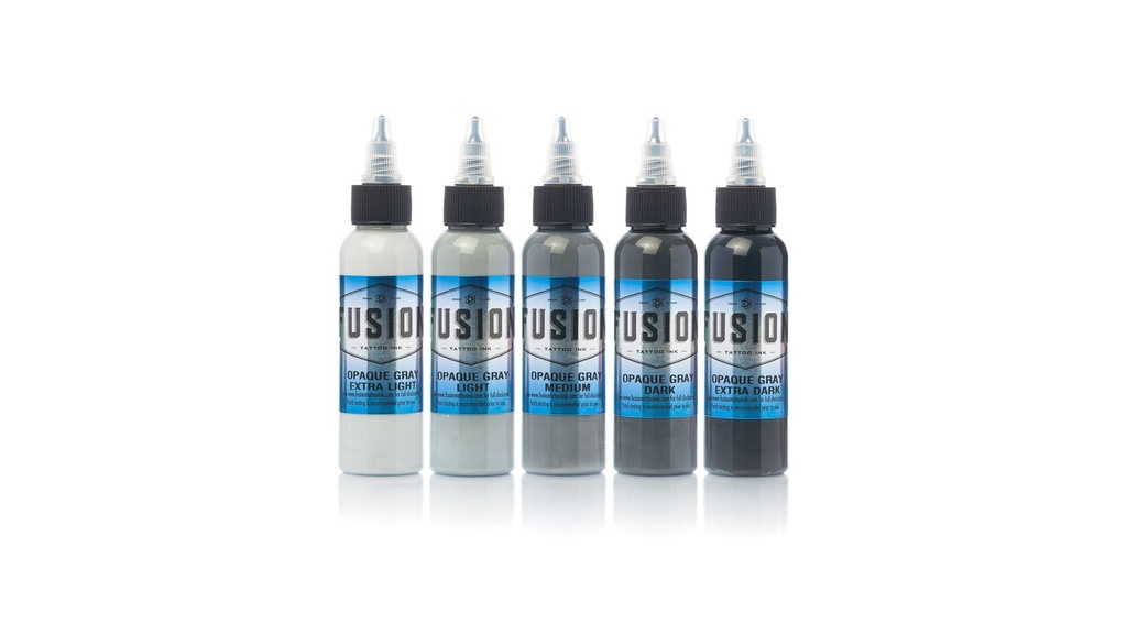 FUSION INK SET OPAQUE GREYWASH X 5PCS 30ML NON CONFORME REACH