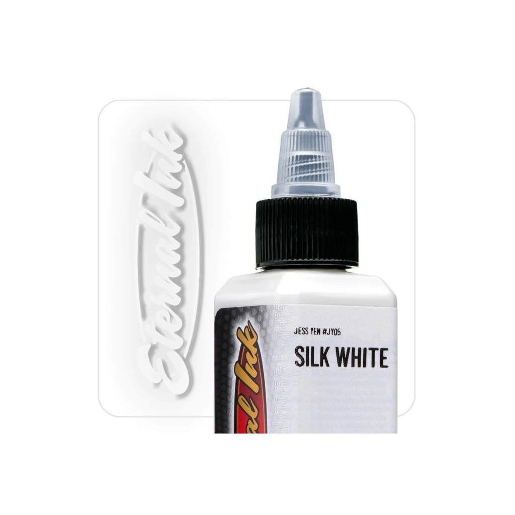 Encre Entrainement Tattoo Blanche - Eternal Ink Jess Silk White - Encre artistique pour l'entraînement au tatouage NON REACH 60 ml*
