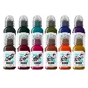 Set Encre Tattoo - World Famous Ink Limitless Set Jay Freestyle - Mélange pour le tatouage encre reach 12 x 30 ml*
