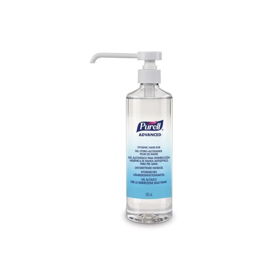 Purell Advanced - Gel hydro-alcoolique pour la friction des mains et désinfection tatoueur et pierceur 500ml