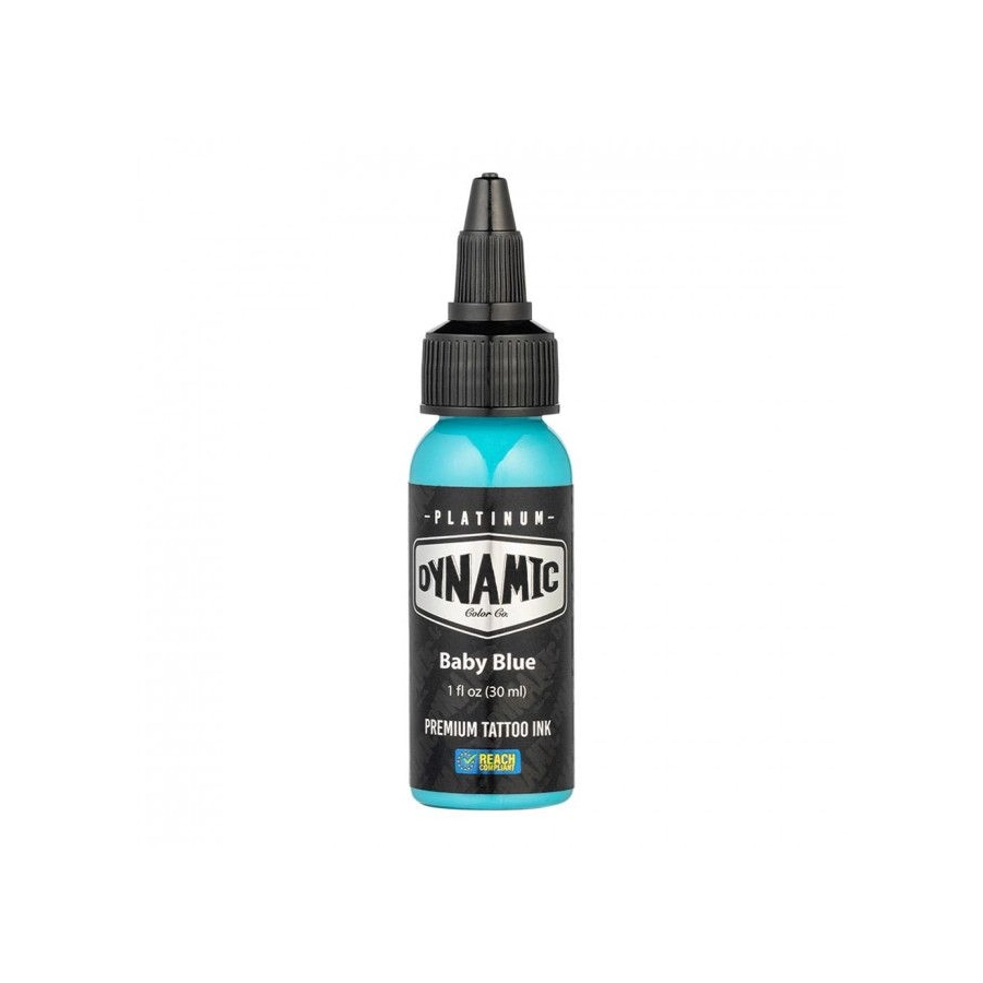 Encre Tattoo Bleu - Platinum By Dynamic Baby Blue - Mélange pour le tatouage encre 30 ml reach