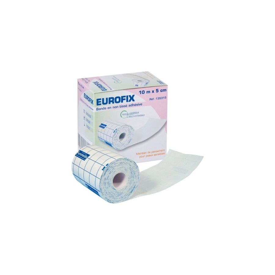 Pansement Tattoo Piercing - Euromedis Eurofix - Rouleau de pansement hypoallergénique 5 cm x 10 m