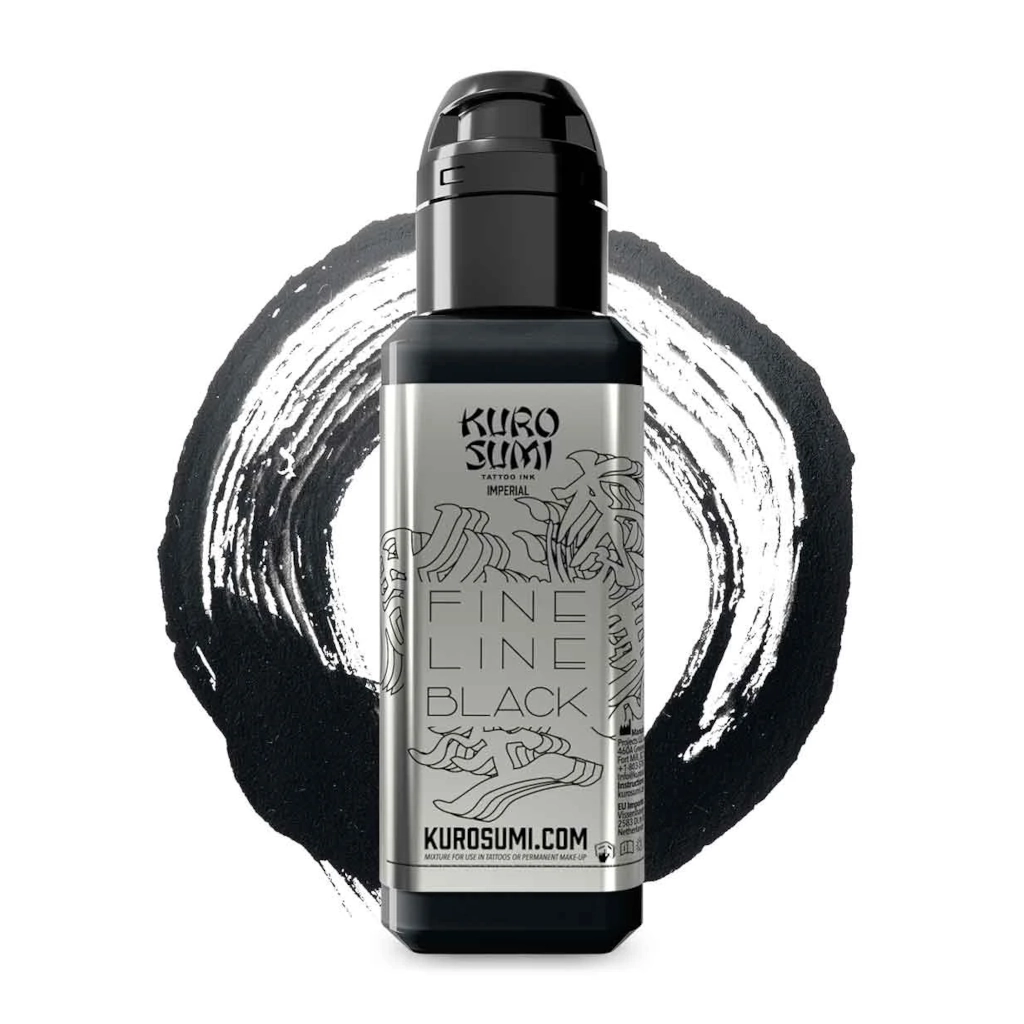 Encre Tatouage Noire - Kuro Sumi Fine Line Black - Mélange pour le tatouage encre reach 44 ml*