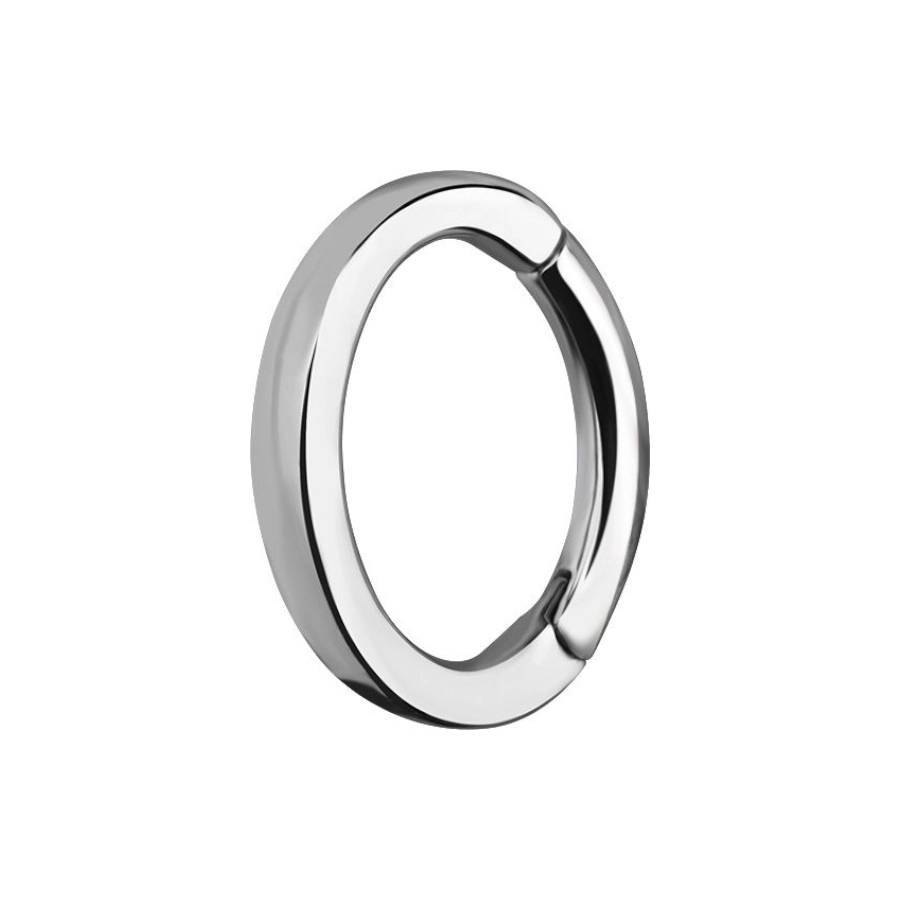 Piercing Anneau - Acier 316L - Clicker avec fermeture à charnière 1,2 x 7 mm*