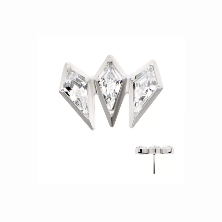 Invictus Embout Threadless 11 Titane F136 - Accessoire sans filetage pour piercing threadless