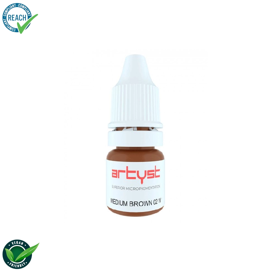 Artyst Eyes Pigment Medium Brown 02 W - Mélange pour le maquillage permanent pigment REACH 10ml