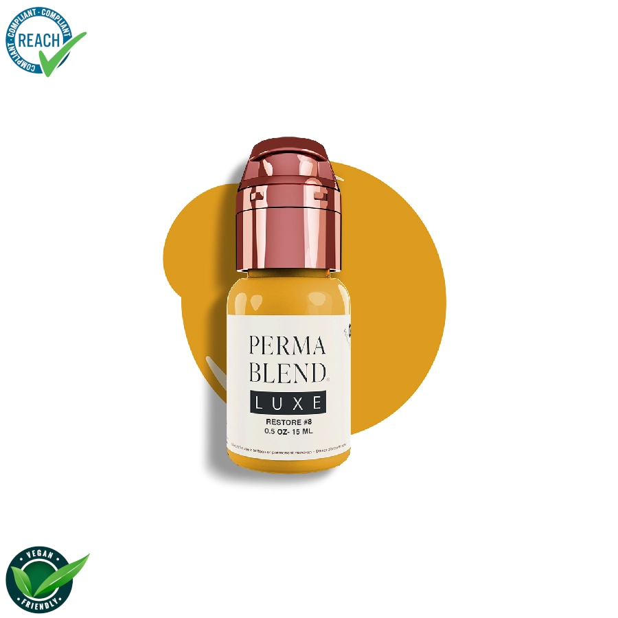 Pigment Pmu Jaune - Perma Blend Luxe Restore #8 - Melange pour le maquillage permanent REACH 15ml