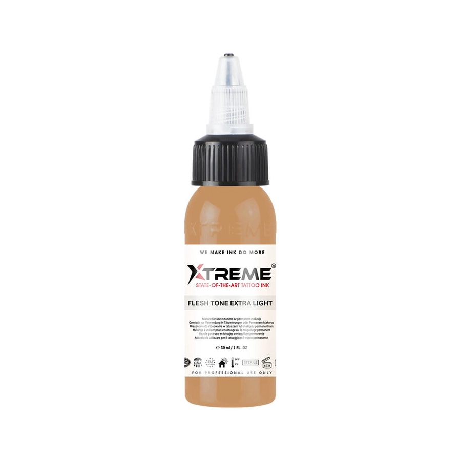 Encre Tattoo Marron - Xtreme Ink Flesh Tone Light - Mélange pour le tatouage encre REACH 30 ml*