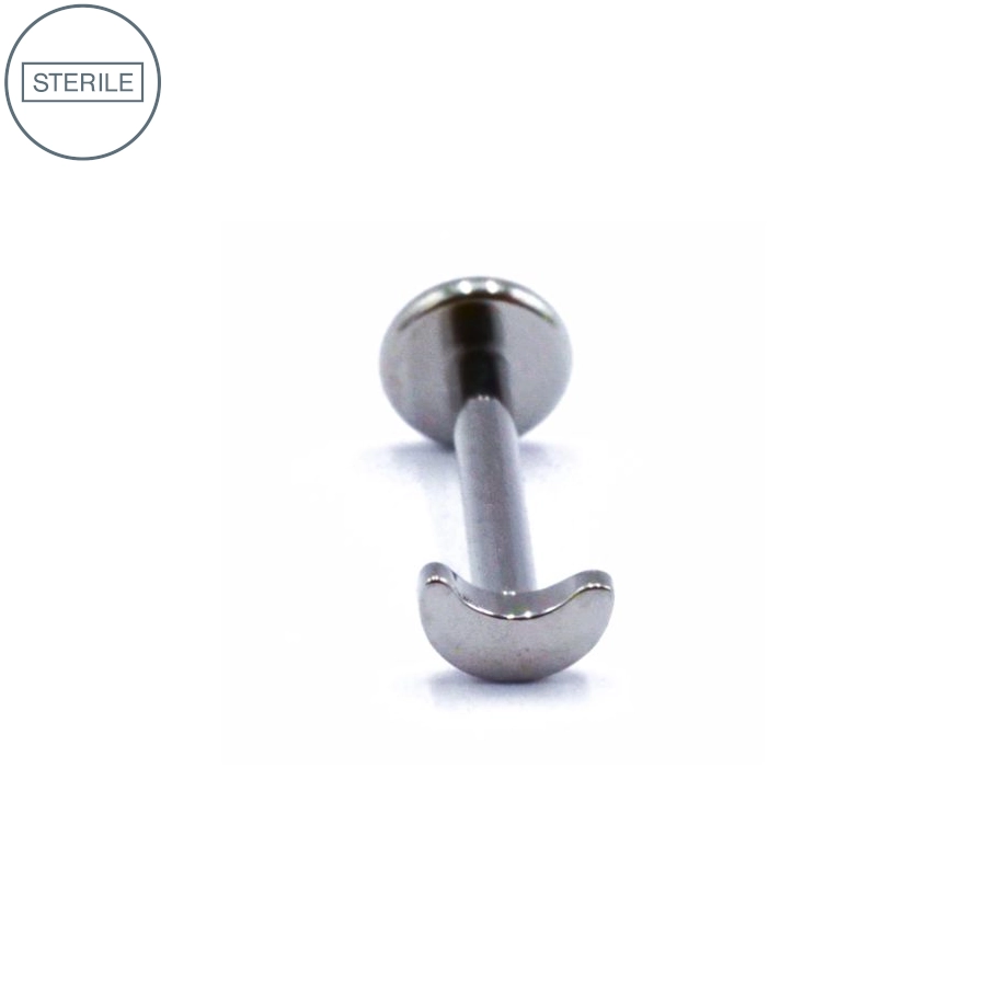 Labret Stérile Titane Interne 11 - Piercing avec pas de vis interne lune