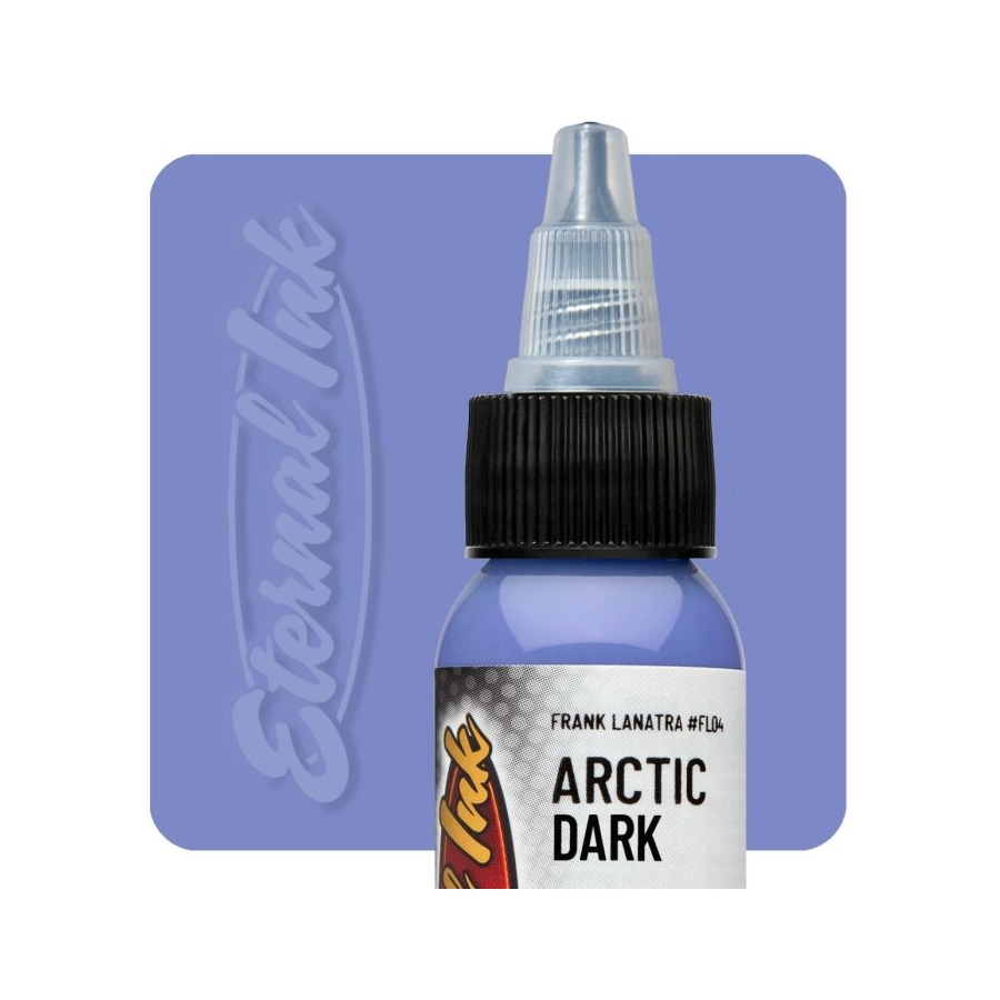 Encre Entrainement Tattoo Violette - Eternal Ink Frank La Natra Arctic Light - Encre artistique pour entrainement au tatouage NON REACH 30 ml*