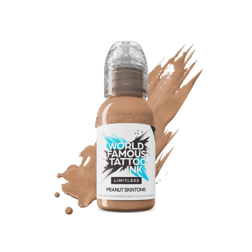 Encre Tattoo Marron - World Famous Ink Limitless Peanut Skintone - Mélange pour le tatouage reach 30 ml du set santucci skin tone*