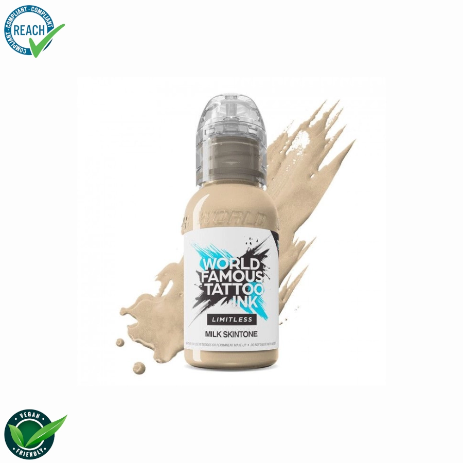 Encre Tattoo Marron - World Famous Ink Limitless Santucci Skintone Milk - Melange pour le tatouage REACH 30ml