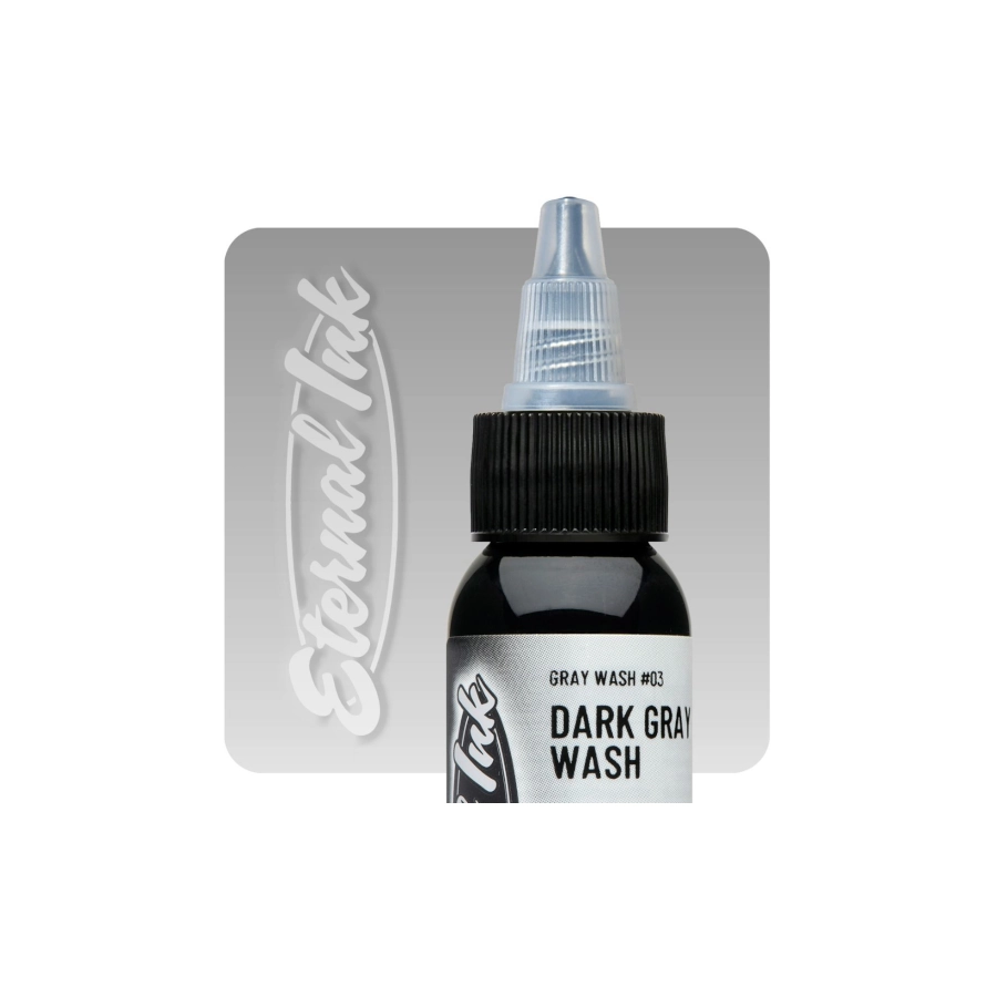 Encre Gray Wash Tattoo - Eternal ink dark gray wash encre artistique pour entrainement au tatouage NON REACH