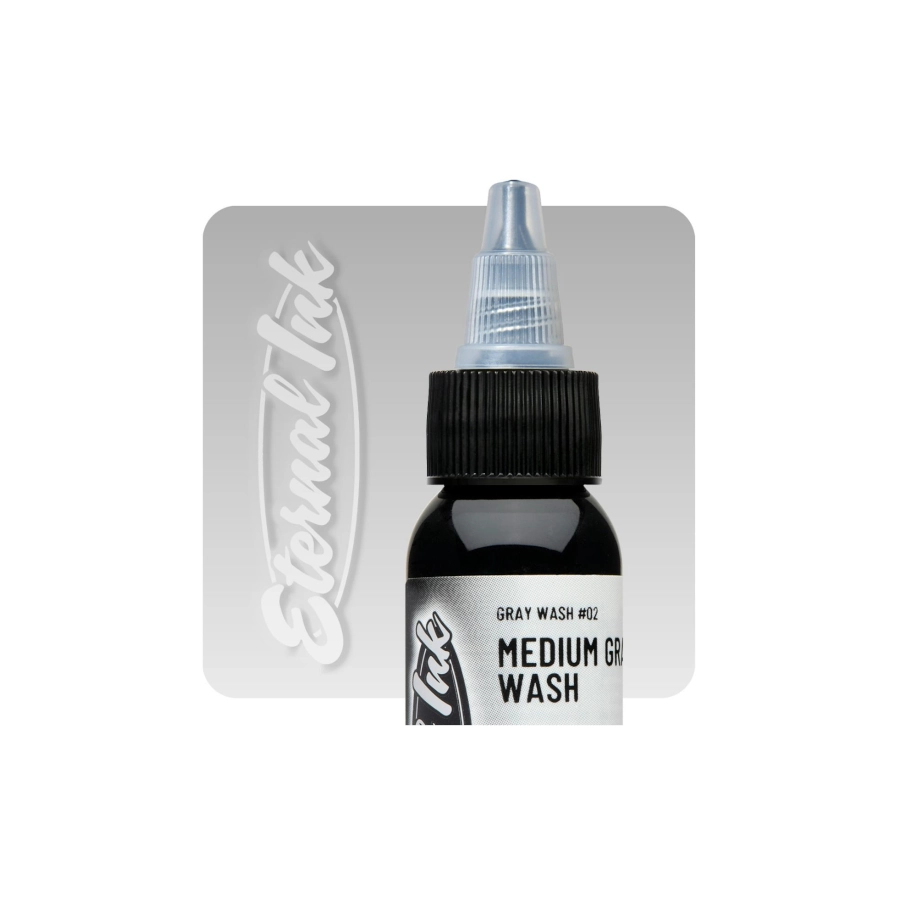 Eternal Ink Medium Gray Wash - Encre artistique pour entrainement tatouage NON REACH