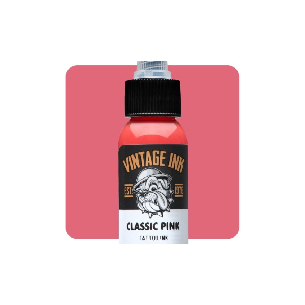 Eternal Ink Vintage Ink Classic Pink - Encre artistique pour entrainement tatouage NON REACH
