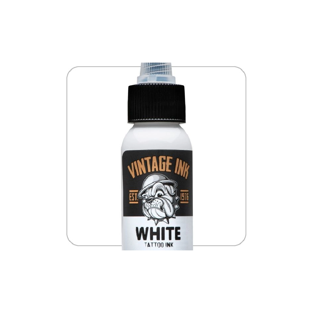 Eternal Ink Vintage Ink White - Encre artistique pour entrainement tatouage NON REACH