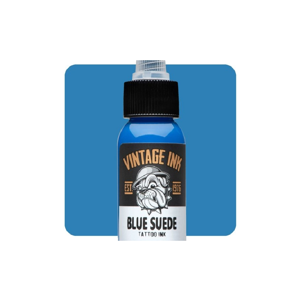 Eternal Ink Vintage Ink Blue Suede - Encre artistique pour entrainement tatouage NON REACH