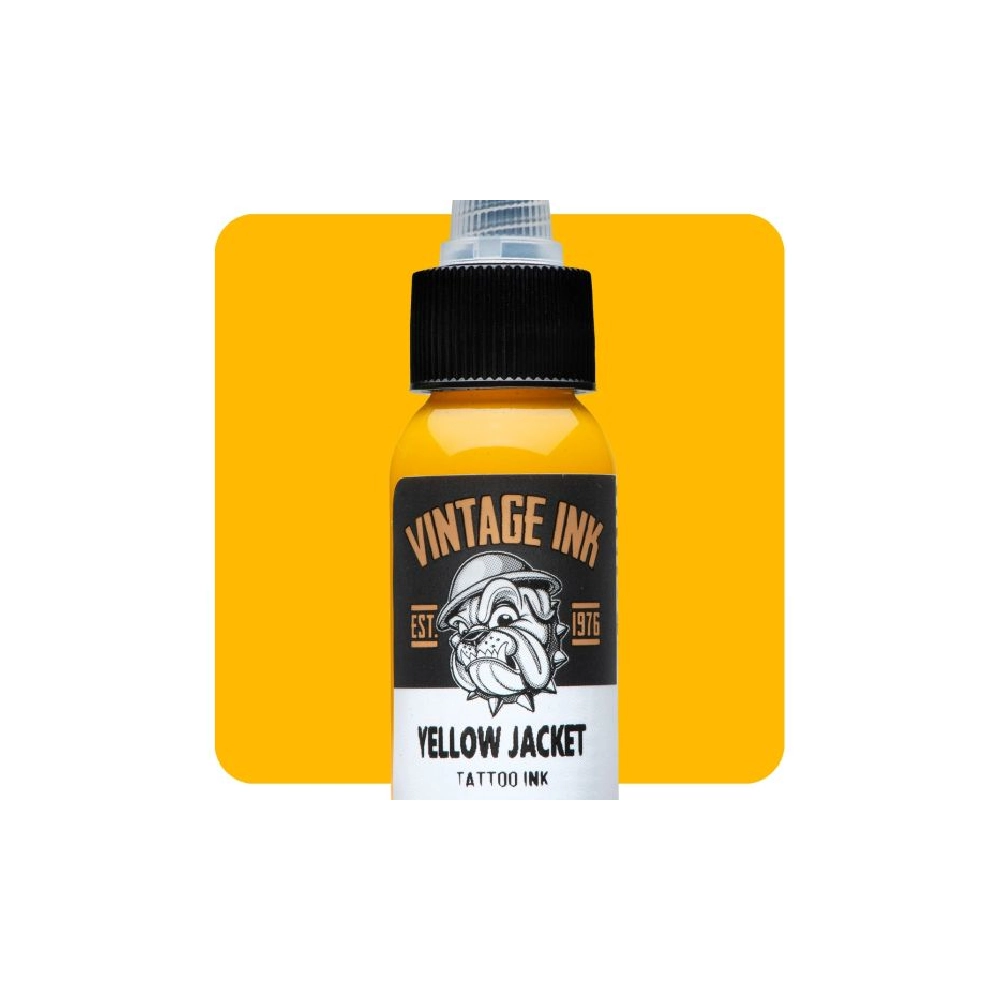 Eternal Ink Vintage Ink Yellow Jacket - Encre artistique pour entrainement tatouage NON REACH