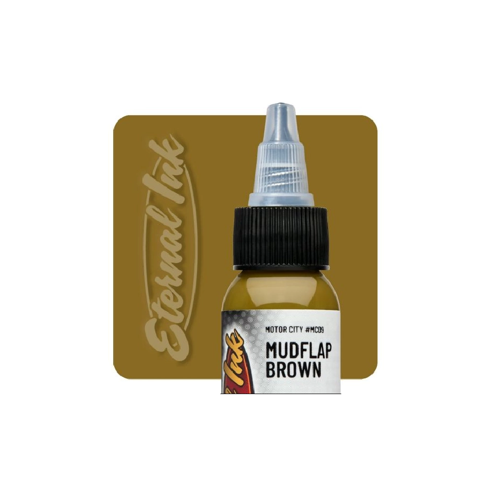Eternal Ink Motor City Mudflap Brown - Encre artistique pour entraînement tatouage NON REACH