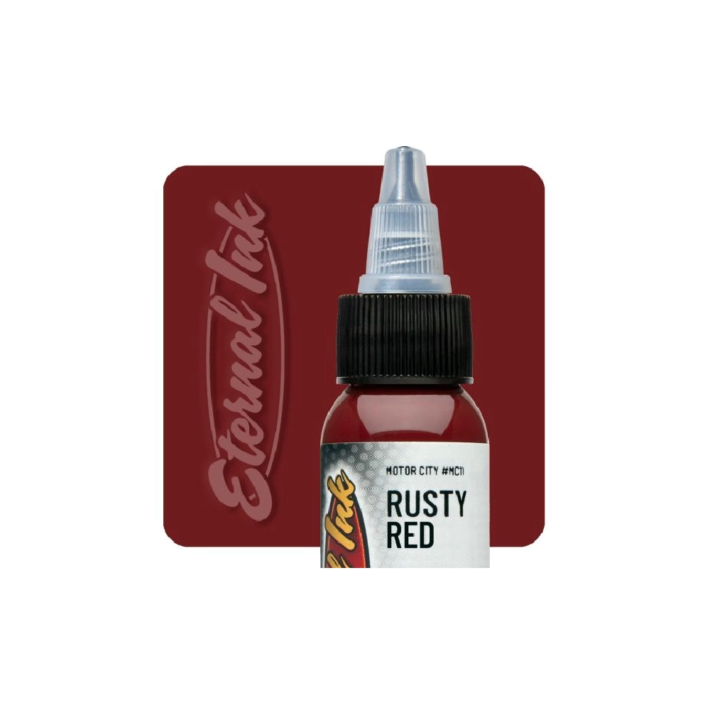 Eternal Ink Motor City Rusty Red - Encre artistique pour entraînement tatouage NON REACH
