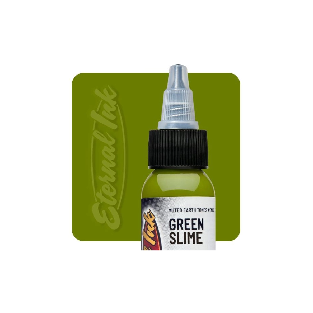 Eternal Ink Muted Earthtone Green Slime - Encre artistique pour entraînement tatouage NON REACH
