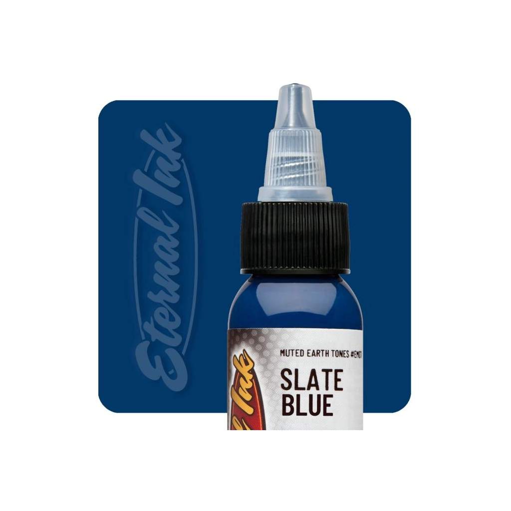 Encre Entrainement Tattoo Bleue - Eternal Ink Muted Earthtone Slate Blue - Encre artistique pour l'entrainement au tatouage NON REACH 30 ml*