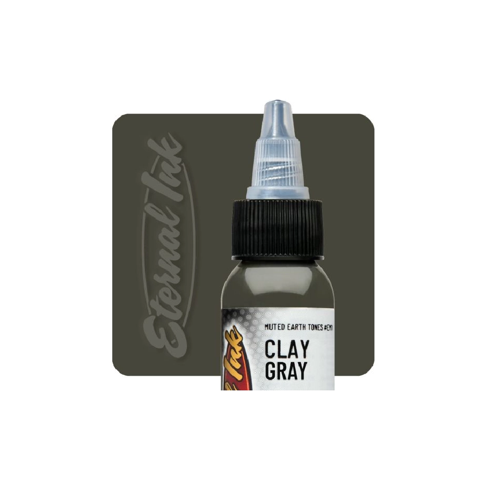 Eternal Ink Muted Earthtone Clay Gray - Encre artistique pour entraînement tatouage NON REACH