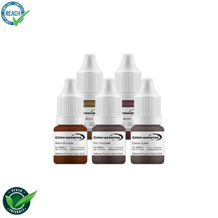 Goldeneye Coloressense Starter Brow Set - Mélange pour le maquillage permanent pigment REACH 5x4 ml