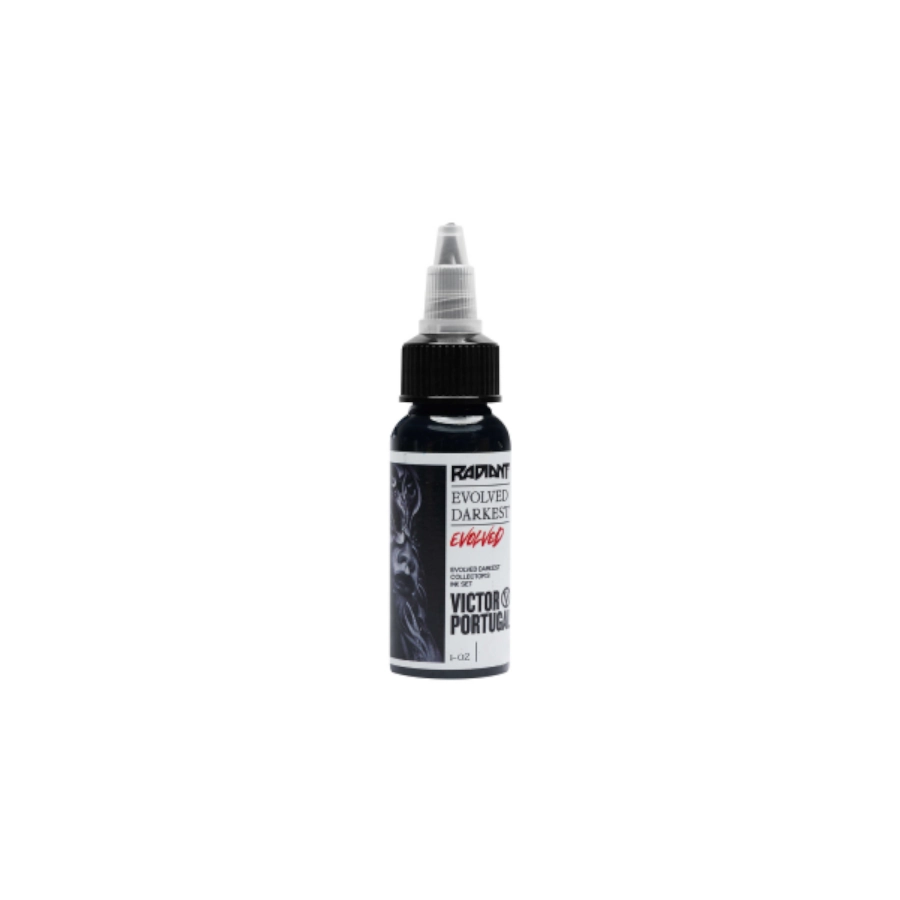 Encre Tattoo - Radiant Evolved Victor Portugal Darkest - Mélange pour le tatouage encre REACH 30 ml