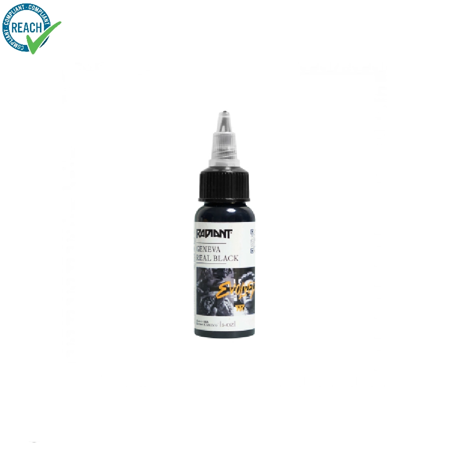 Radiant Evolved Geneva Real Black- Mélange pour le tatouage encre REACH 30 ml