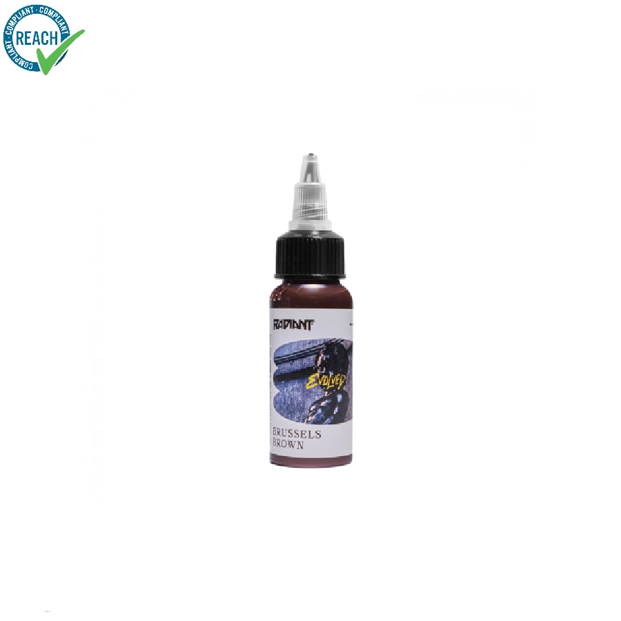 Radiant Evolved Brussels Brown - Mélange pour le tatouage encre REACH 30 ml