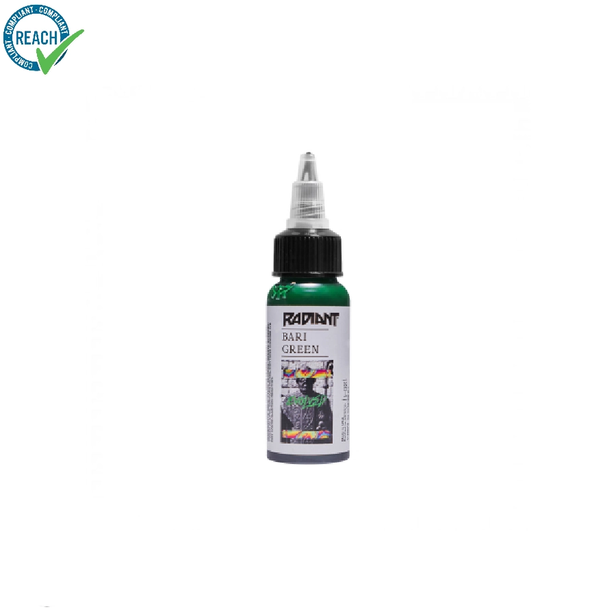 Radiant Evolved Bari Green - Mélange pour le tatouage encre REACH 30 ml