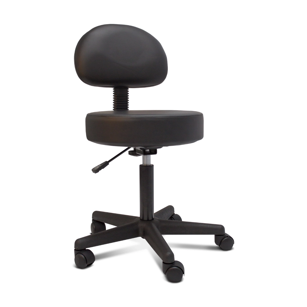 Chaise Tattoo - Backrest Stool - Chaise avec roulette et assise large pour le tatouage et le piercing*