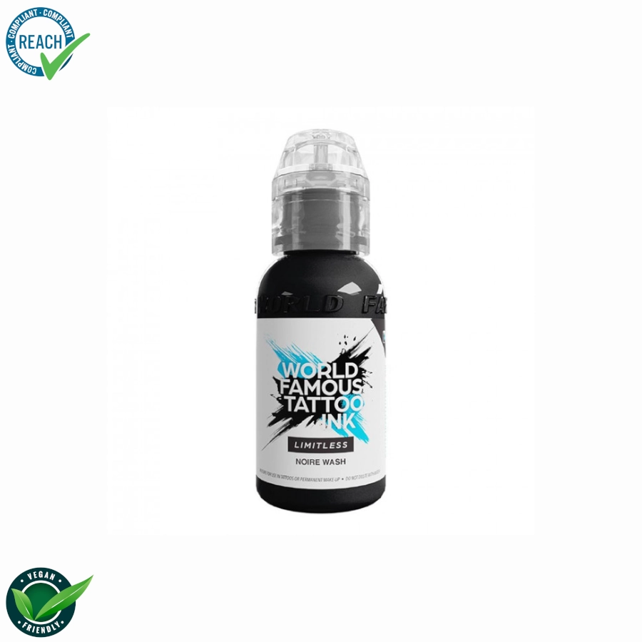 World Famous Ink Limitless Carli Jarlier Noir Wash - Mélange pour le tatouage encre REACH 30ml