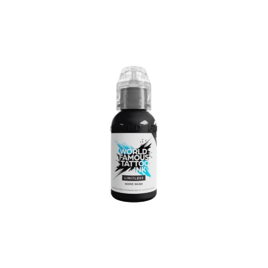 Encre Tattoo Noir - World Famous Limitless Noire Wash - Mélange pour le tatouage encre reach du set carli jarlier