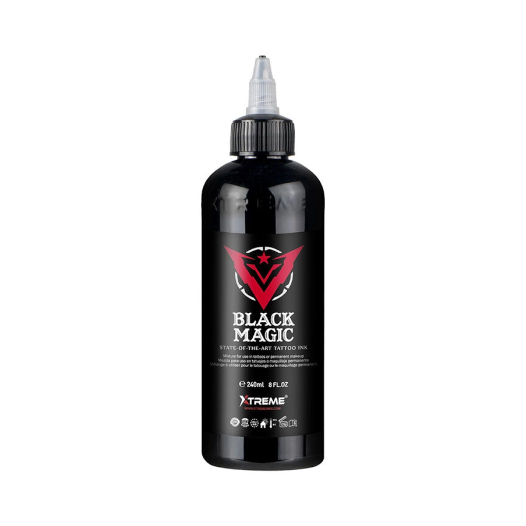 Encre Tattoo Noire - Xtreme Ink Black Magic - Mélange pour le tatouage encre reach 240 ml*