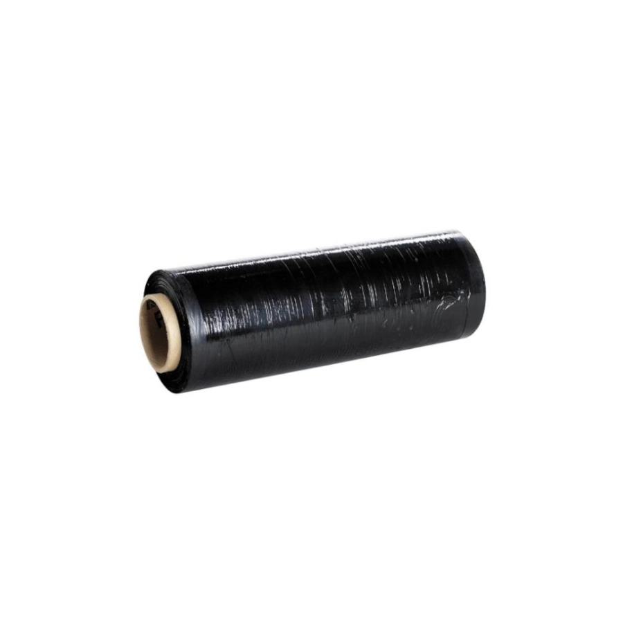 Film Tattoo - Stretch Shrink Wrap Black - Rouleau de film étirable et rétractable noir 300 m x 50 cm 20 microns*