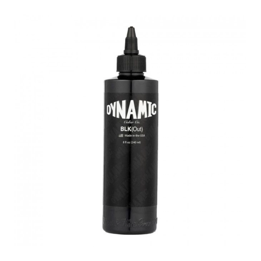 Encre Tattoo Noir - Dynamic ink Blk Out - Mélange pour le tatouage encre REACH noir intense 240 ml