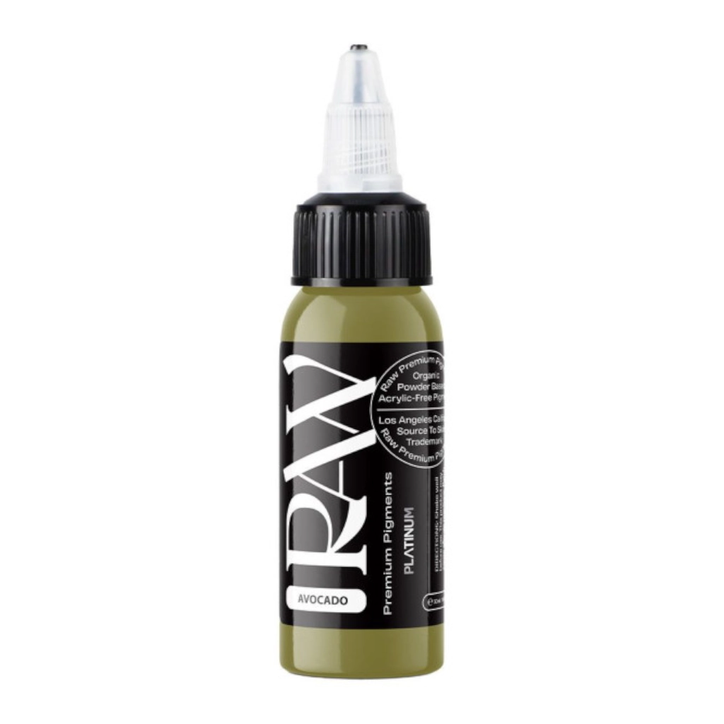 Raw Pigments Avocado - Mélange pour le tatouage encre REACH 30ml