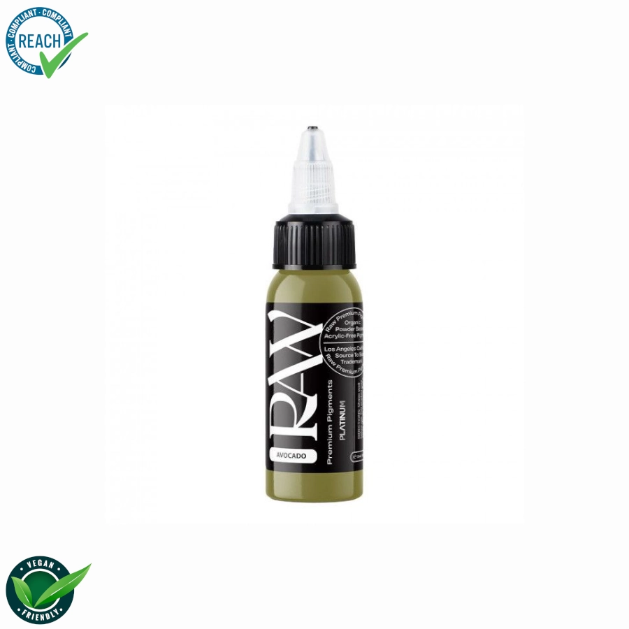 Raw Pigments Avocado - Mélange pour le tatouage encre REACH 30ml