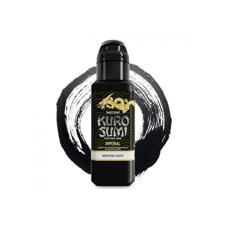  Encre Tatouage Noire - Kuro Sumi Imperial Marta Make Medium Light - Mélange pour le tatouage reach