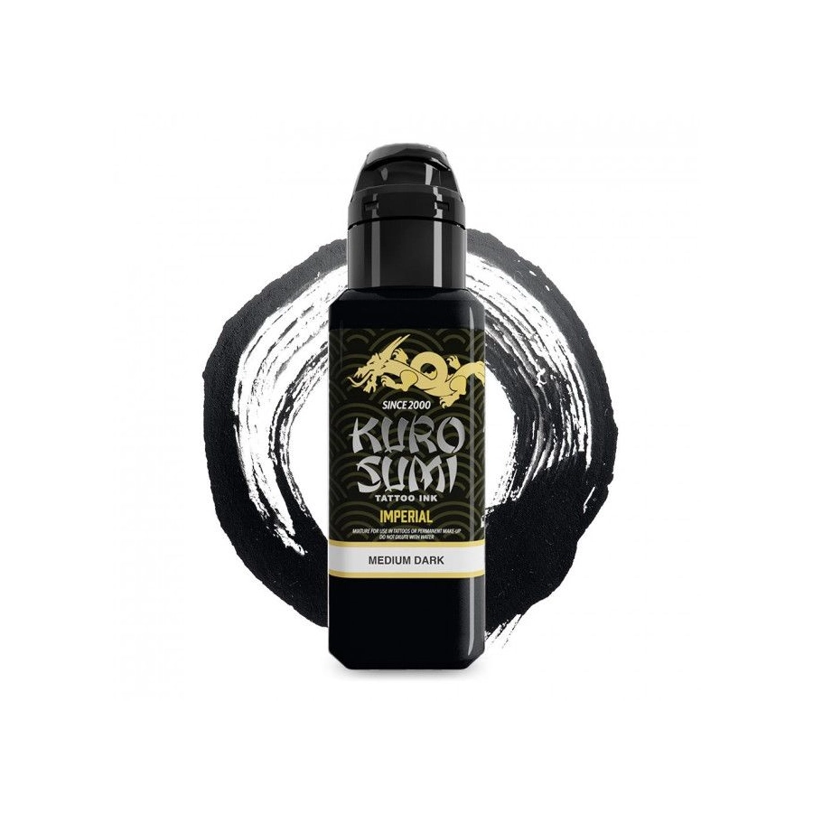 Encre Tatouage Noire - Kuro Sumi Imperial Marta Make Medium Dark - Mélange pour le tatouage REACH