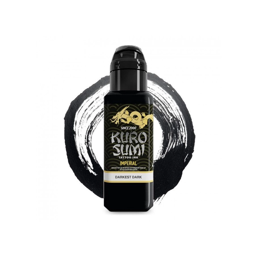 Encre Tatouage Noire - Kuro Sumi Imperial Marta Make Darkest Dark - Mélange pour le tatouage reach 44 ml*