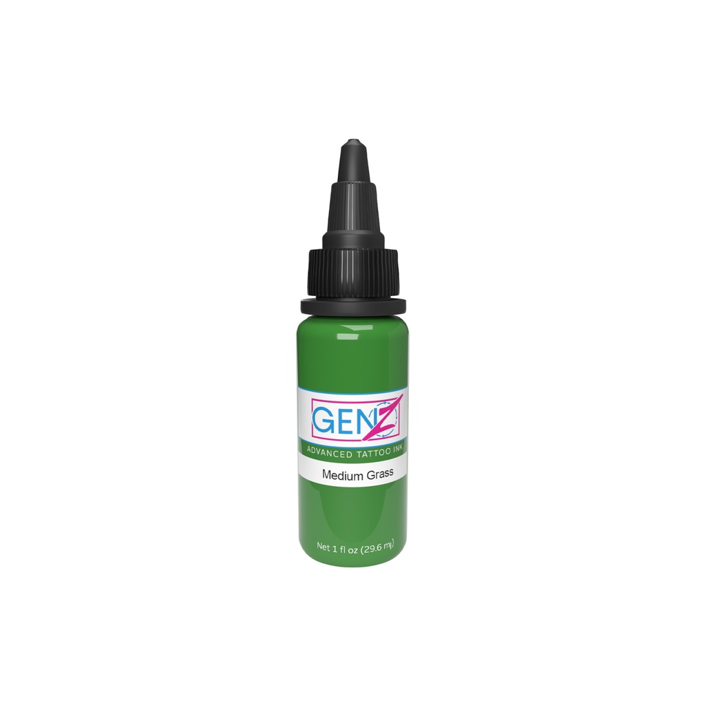 Encre Tattoo verte - Intenze Ink Gen-Z Medium Grass - Mélange pour le tatouage encre reach 30 ml