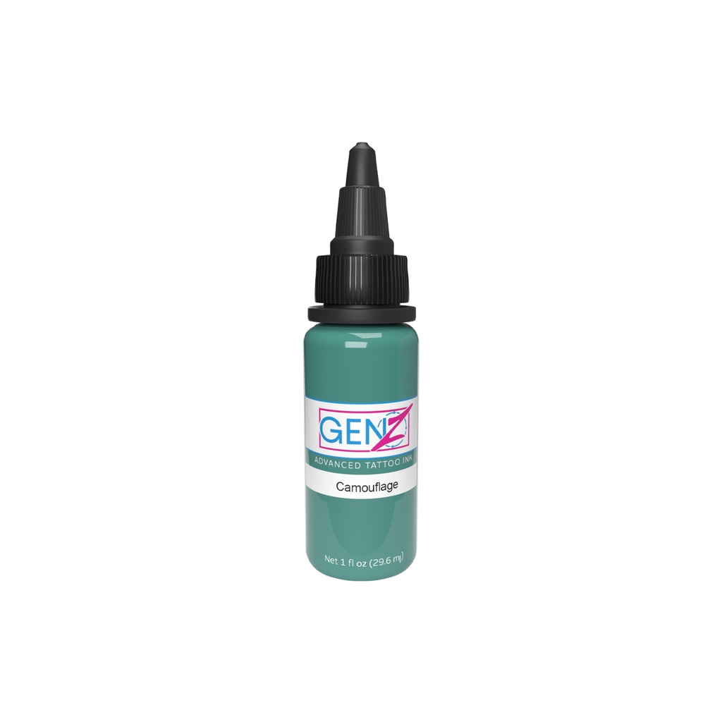 Encre Tattoo verte - Intenze Ink Gen-Z Camouflage - Mélange pour le tatouage encre reach 30 ml
