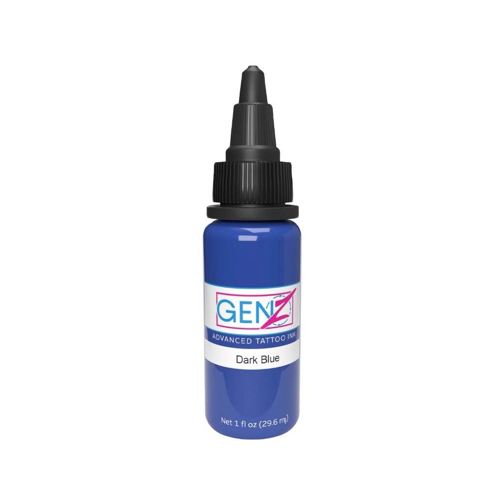 Encre Tattoo Bleue - Intenze Ink Gen-Z Dark Blue - Mélange pour le tatouage encre reach 30 ml*